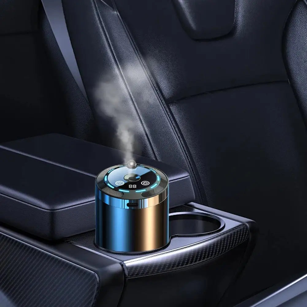 Star Light LED Air Freshener, Rechargeable Car Aroma Diffuser, 5 Levels Of Adjustable Intelligent Car Diffuser