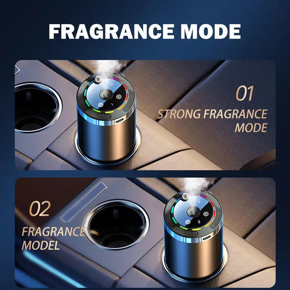 Star Light LED Air Freshener, Rechargeable Car Aroma Diffuser, 5 Levels Of Adjustable Intelligent Car Diffuser