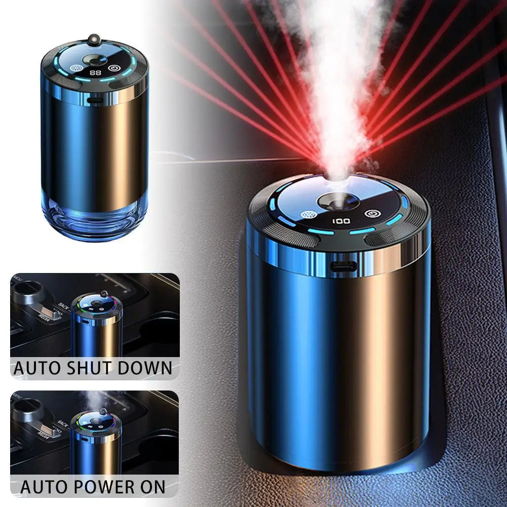 Star Light LED Air Freshener, Rechargeable Car Aroma Diffuser, 5 Levels Of Adjustable Intelligent Car Diffuser