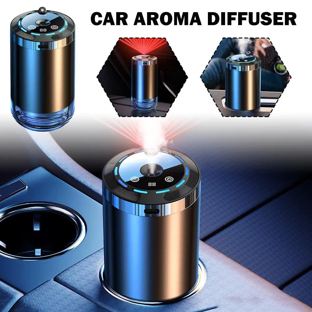 Star Light LED Air Freshener, Rechargeable Car Aroma Diffuser, 5 Levels Of Adjustable Intelligent Car Diffuser