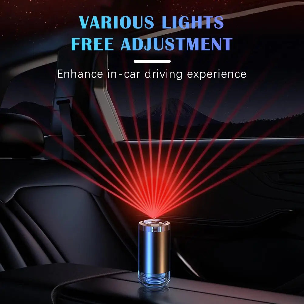 Star Light LED Air Freshener, Rechargeable Car Aroma Diffuser, 5 Levels Of Adjustable Intelligent Car Diffuser